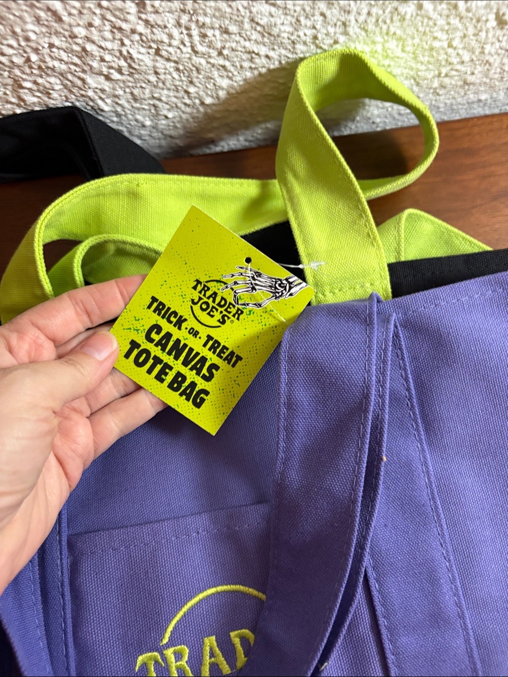 Trader Joe’s Trick-or-Treat Canvas Tote Bags - Set of 3 - Picture 6 of 9